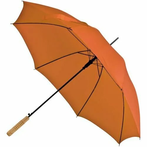 Зонт-трость NO NAME, оранжевый