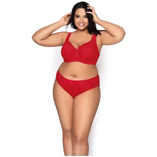 Бюстгальтер  MAT lingerie, чашка формованная, бретели регулируемые, размер 70H, красный