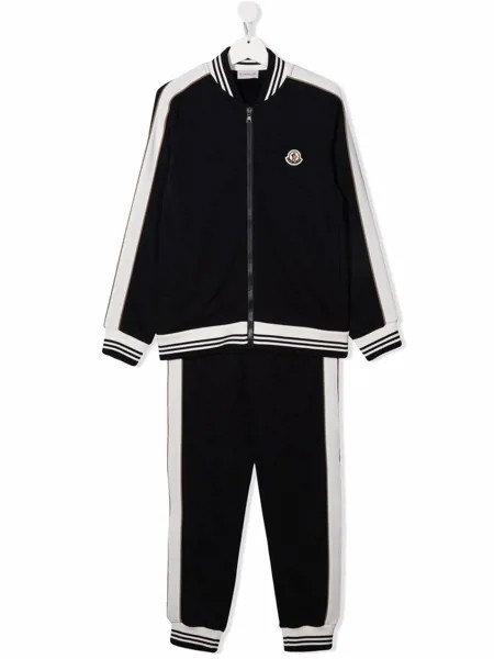 Moncler Enfant спортивный костюм с нашивкой-логотипом