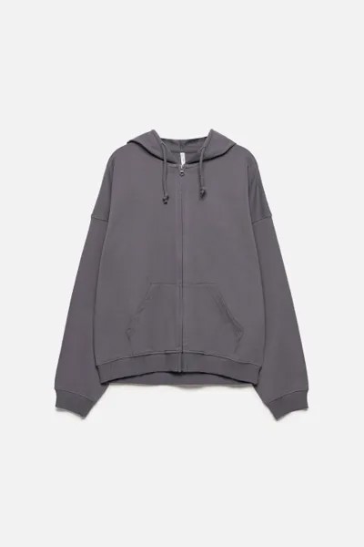 Худи-зипка oversize домашняя с капюшоном