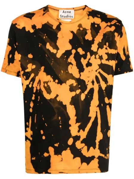 Stain Shade tie-dye crew-neck T-shirt, черный
