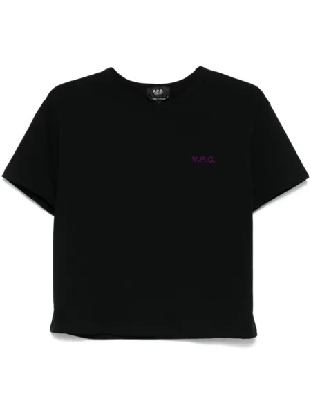 A.P.C. футболка с логотипом, черный