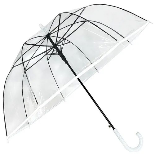 Зонт-трость Meddo, белый, бесцветный