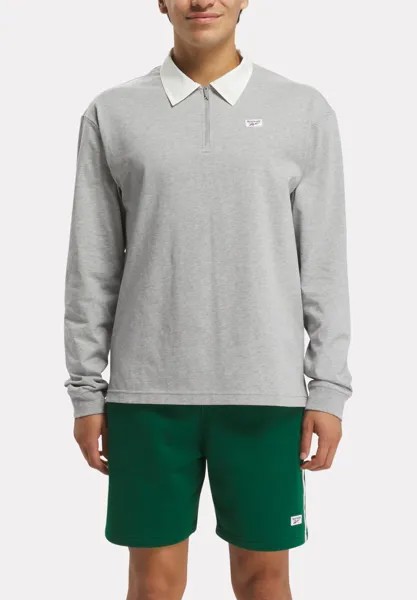 Рубашка-поло Long Sleeve Court Reebok, серый