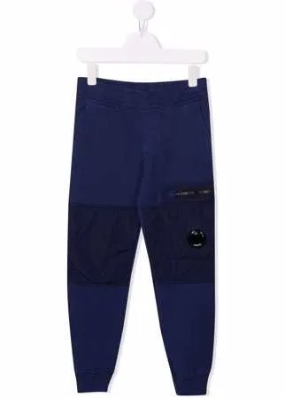 C.P. Company Kids спортивные брюки с линзой