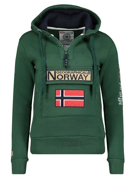 Толстовка Geographical Norway Hoodie Gymclass, зеленый
