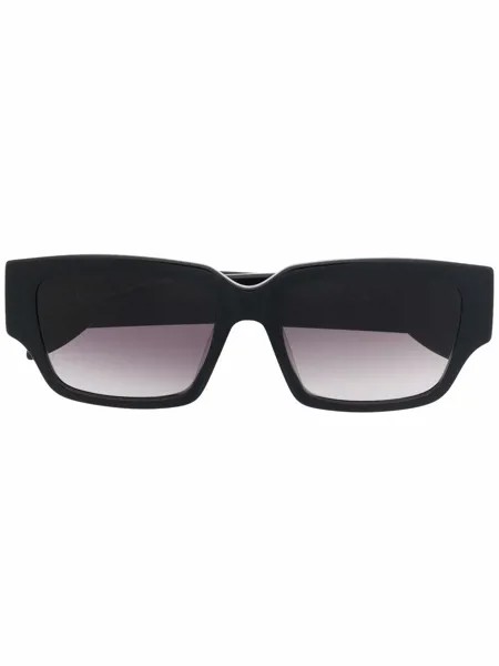 Alexander McQueen Eyewear солнцезащитные очки в прямоугольной оправе