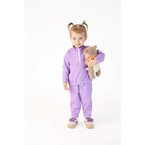 Костюм спортивный KIDDY CHIC, размер 92, лаванда