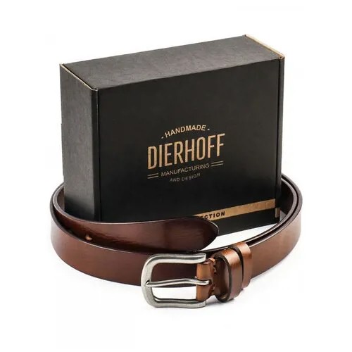 Ремень Dierhoff, размер 120, коричневый