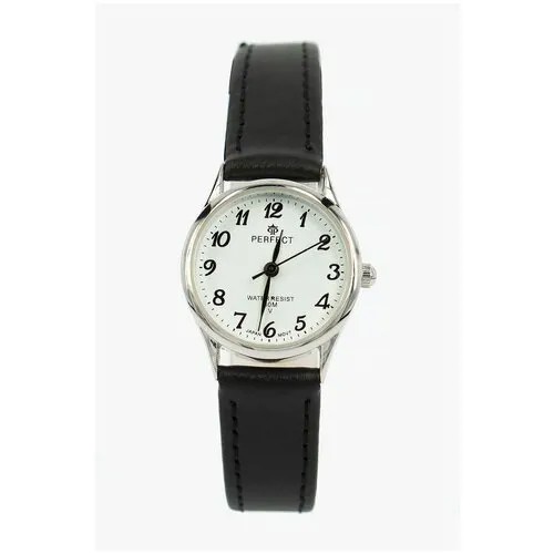 Perfect часы наручные, кварцевые, на батарейке, женские, металлический корпус, кожаный ремень, металлический браслет, с японским механизмом LX017-048-1
