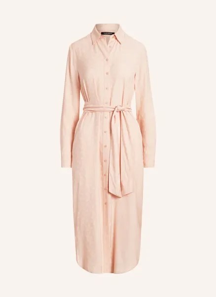 Платье-рубашка шадный Lauren Ralph Lauren, розовый