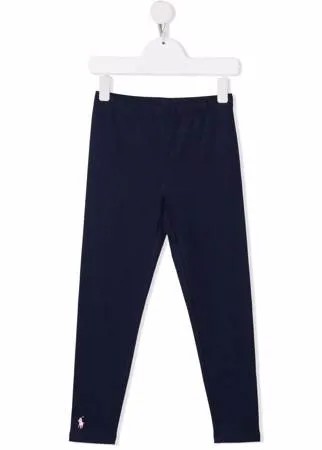 Ralph Lauren Kids легинсы с логотипом Polo Pony