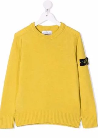 Stone Island Junior толстовка с нашивкой-логотипом