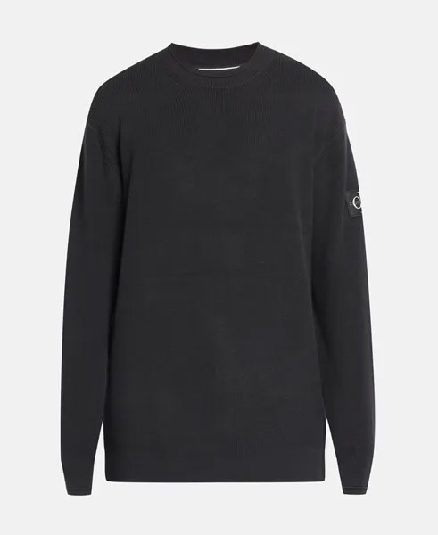 Джемпер с длинными рукавами Calvin Klein Jeans, черный