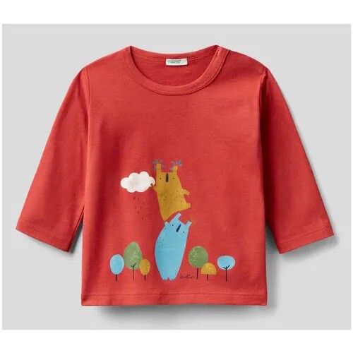 Лонгслив United Colors of Benetton для новорожденных 22A_3ATNA101K_1A1_74