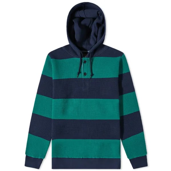 Толстовка Beams Plus Stripe Waffle Popover Hoody