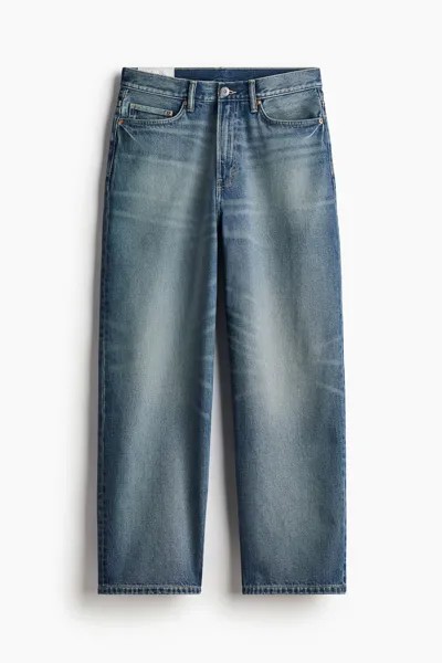 Джинсы H&M A/W 2024 Baggy, синий