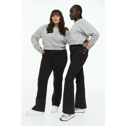 Джинсы  H&M, размер 60, черный
