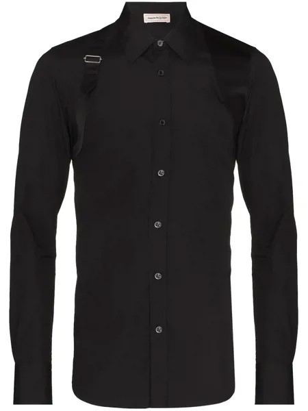 Alexander McQueen рубашка со вставкой