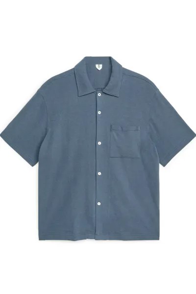 Рубашка мужская ARKET 989229008 синяя L (доставка из-за рубежа)