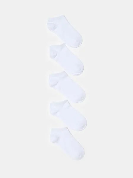 Эластичные носки для обуви в упаковке из пяти пар Ovs, цвет optical white