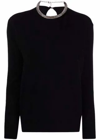 Ermanno Scervino кашемировый джемпер с декоративным колье