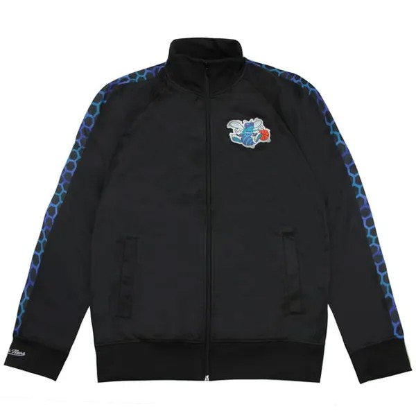 Мужская спортивная куртка Mitchell & ness charlotte Hornets в ладоши Mitchell And Ness, черный