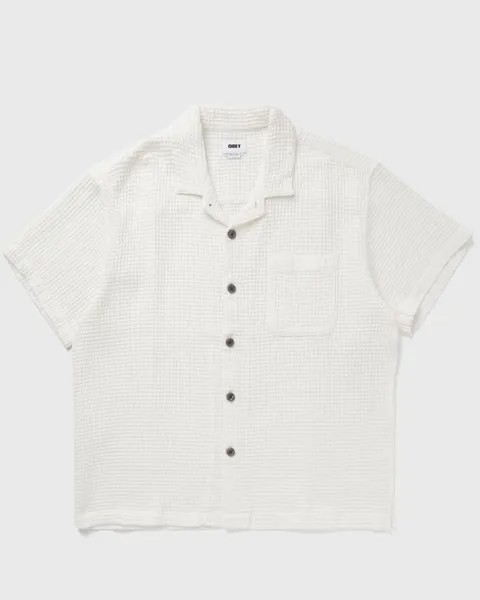 Рубашка Obey Balance Woven, цвет unbleached