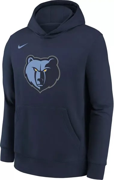 Темно-синяя флисовая толстовка с логотипом Nike Youth Memphis Grizzlies Club