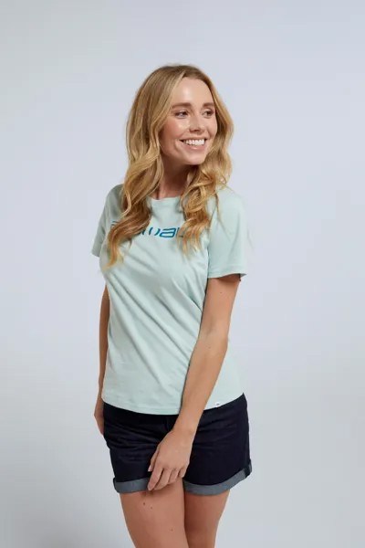 Синяя женская футболка Marina из натурального хлопка с логотипом Animal, синий
