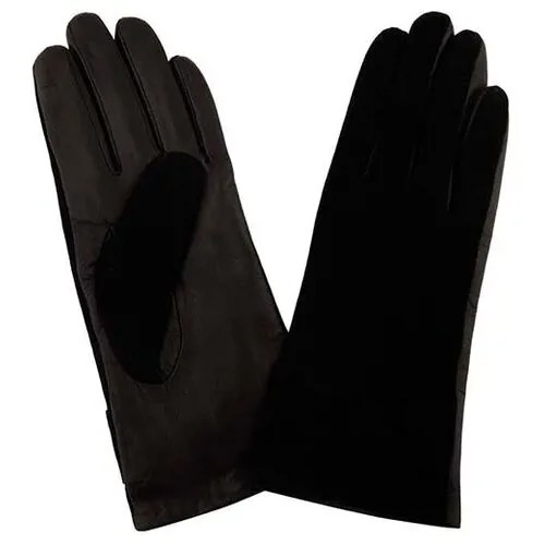 Перчатки GIORGIO FERRETTI, демисезон/зима, натуральная кожа, размер 6,5, черный