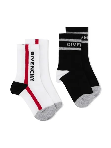 Givenchy Kids носки вязки интарсия