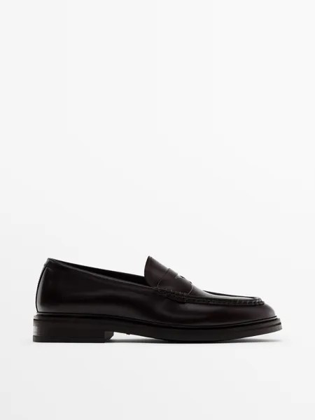 Лоферы мужские Massimo Dutti 124751507 коричневые 45 EU (доставка из-за рубежа)