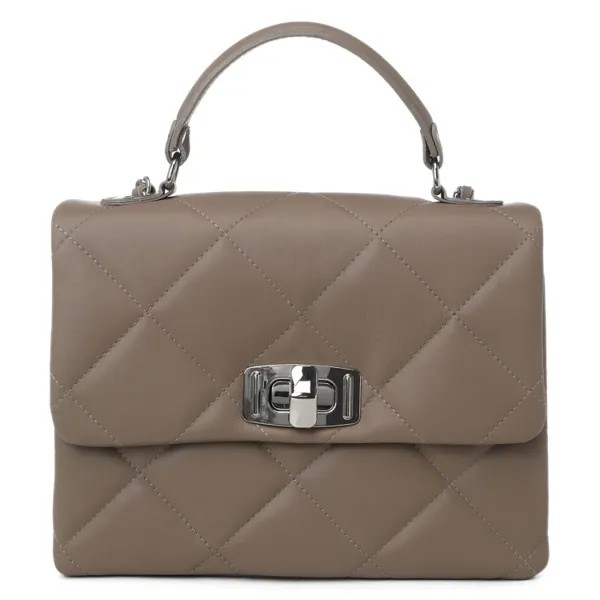 Сумка женская Pierre Cardin 1873 серо-бежевый, 20х28х10 см