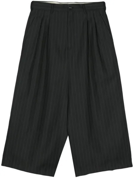 Comme Des Garçons Comme Des Garçons полосатые брюки с низким шаговым швом, черный