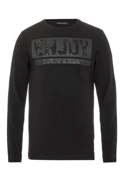 Лонгслив Cipo & Baxx Langarmshirt, черный