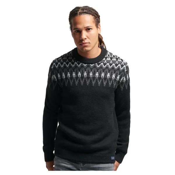 Свитер Superdry Vintage Fairisle, черный