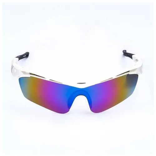 Очки спортивные, UV400, ширина 15 см, дужка 13.5 см, линза 8x5.1 см