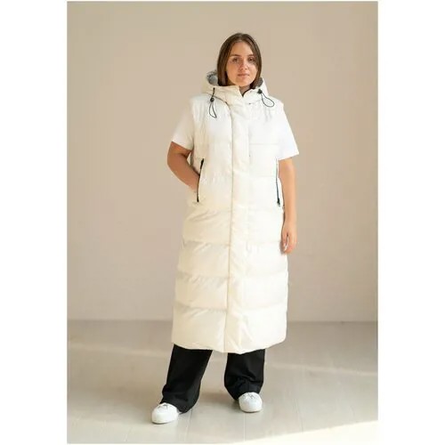 Жилет Modress, размер 50, молочный