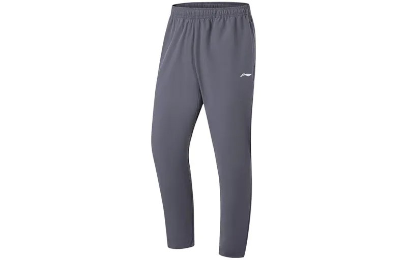 Li Ning ПОДКЛАДКА Мужские трикотажные спортивные штаны, Поверхностная зола