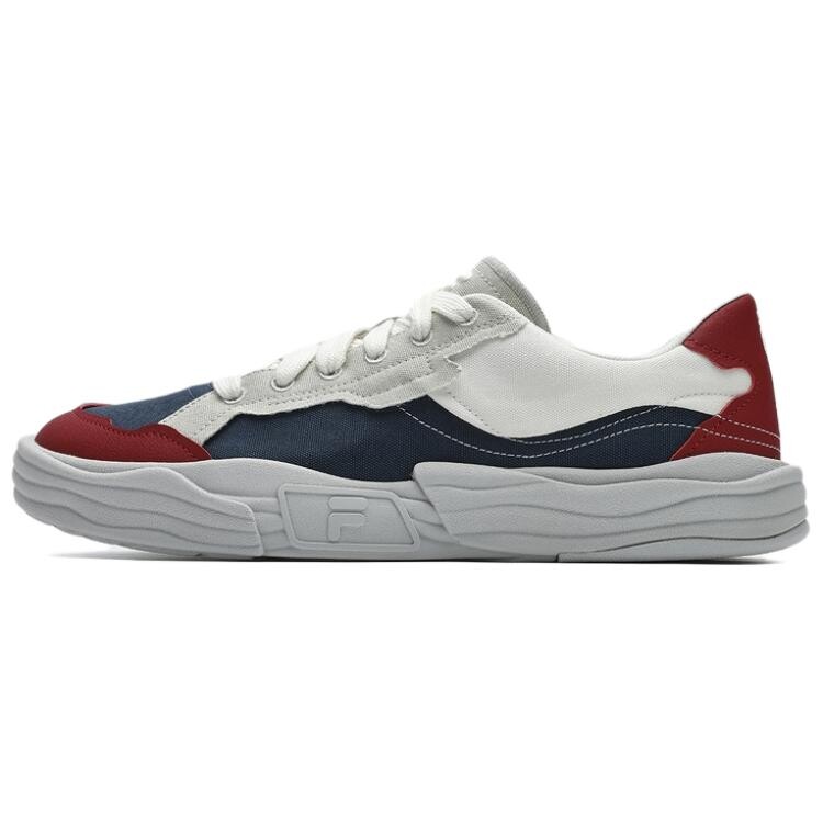 POP 2 Canvas Shoes Men Low-top Синий, Белый, Серый, Красный Fila Fusion