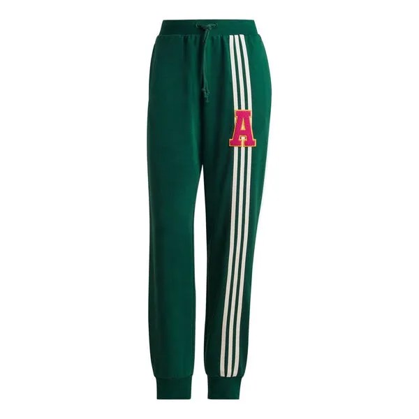 Штаны оригинальные 3 полоски спортивные штаны Adidas, зеленый
