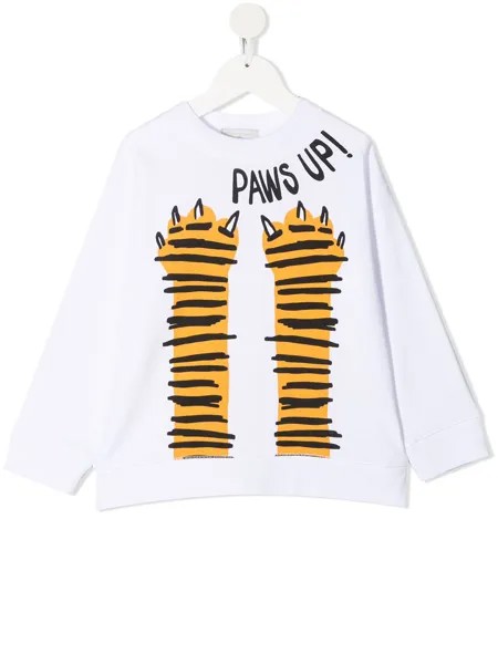 Stella McCartney Kids толстовка оверсайз Paws Up