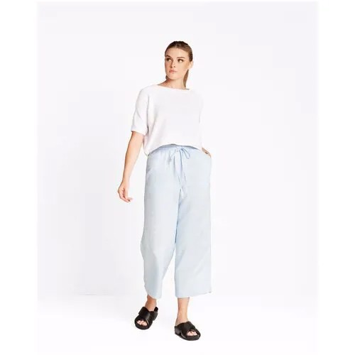 Брюки Ummami укороченные лен 205 (белый, XL/XXL)
