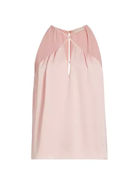 Блузка без рукавов Elson с каплевидным вырезом Ramy Brook, цвет candy pink