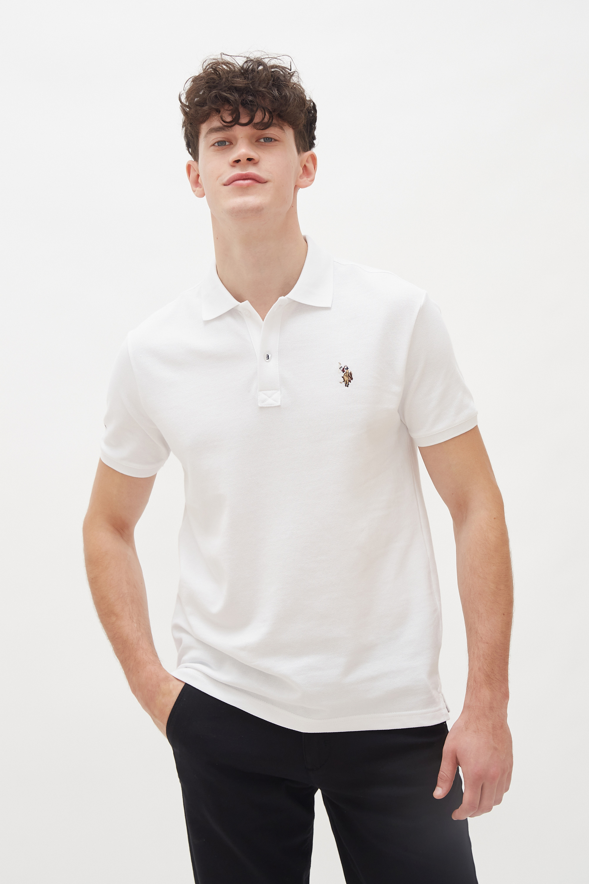 Футболка-поло мужская U.S. POLO Assn. G081SZ0110TP04SK20-R белая XL