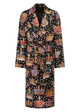 Шелковый халат Dolce & Gabbana