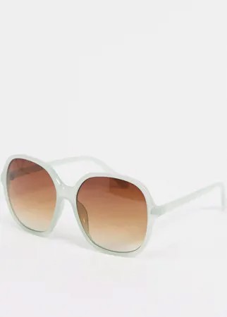 Квадратные солнцезащитные очки в стиле 70-х ASOS DESIGN-Зеленый