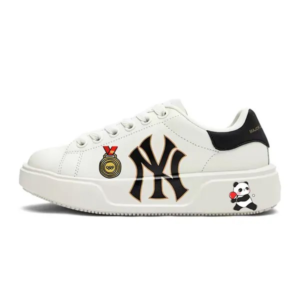 Кроссовки MLB Chunky Classic Skateboarding Shoes Unisex Low-top Beige/Black, бежевый/черный