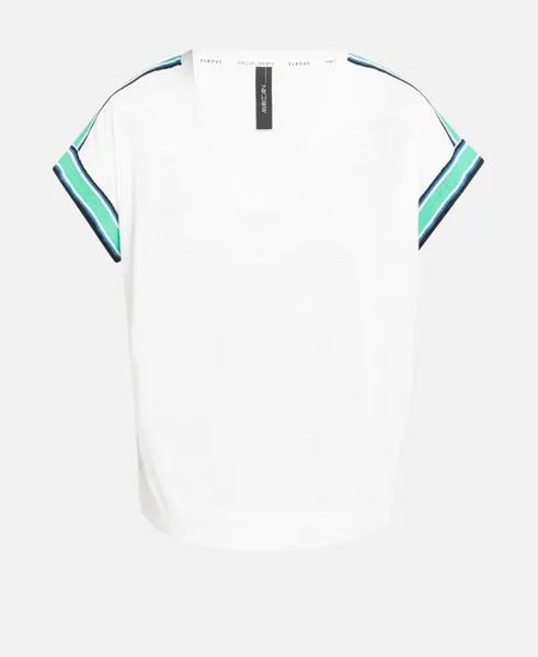 Льняная трикотажная рубашка Marc Cain Sports, белый